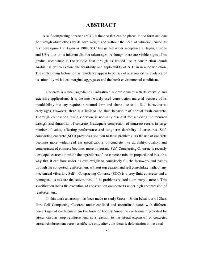 self compacting concrete literature review m.tech thesis in transportation engineering pdf